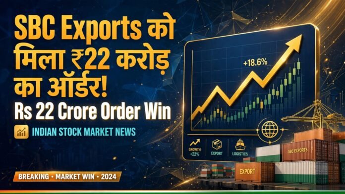 SBC Exports garment business and Dubai export order worth approximately ₹22 crore