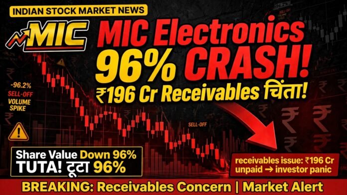 MIC Electronics share analysis, share price mein girawat aur FY26 financial results